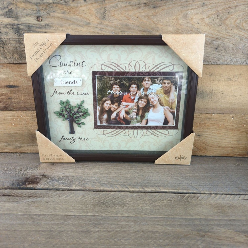 "Cousins are friends from the same family tree" Photo Frame by New View Gifts